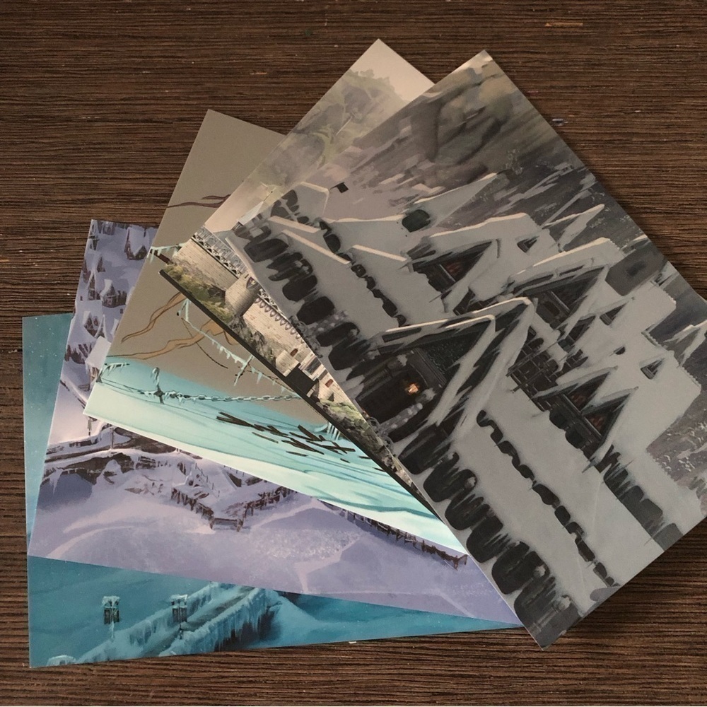 Disney Frozen Postcard: Backgrounds (set of 5)